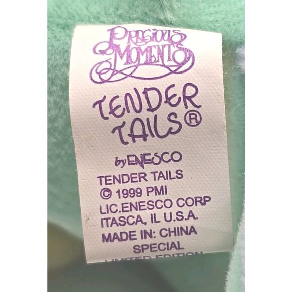 1999 Precious Moments Tender Tails by Enesco Parrot w Tag U304 - Picture 3 of 4